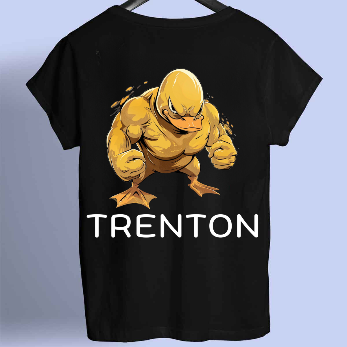 Trenton 1 - Camiseta premium unisex con estampado en la espalda