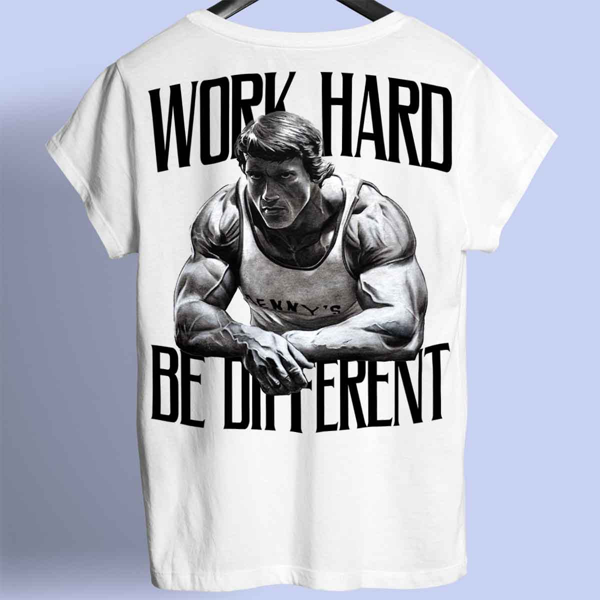 Trabaja duro - Camisa Premium Unisex Backprint