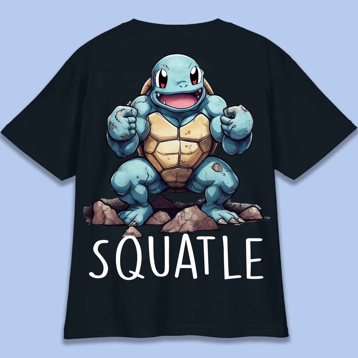 Squatle - Camiseta Oversize Unisex Backprint