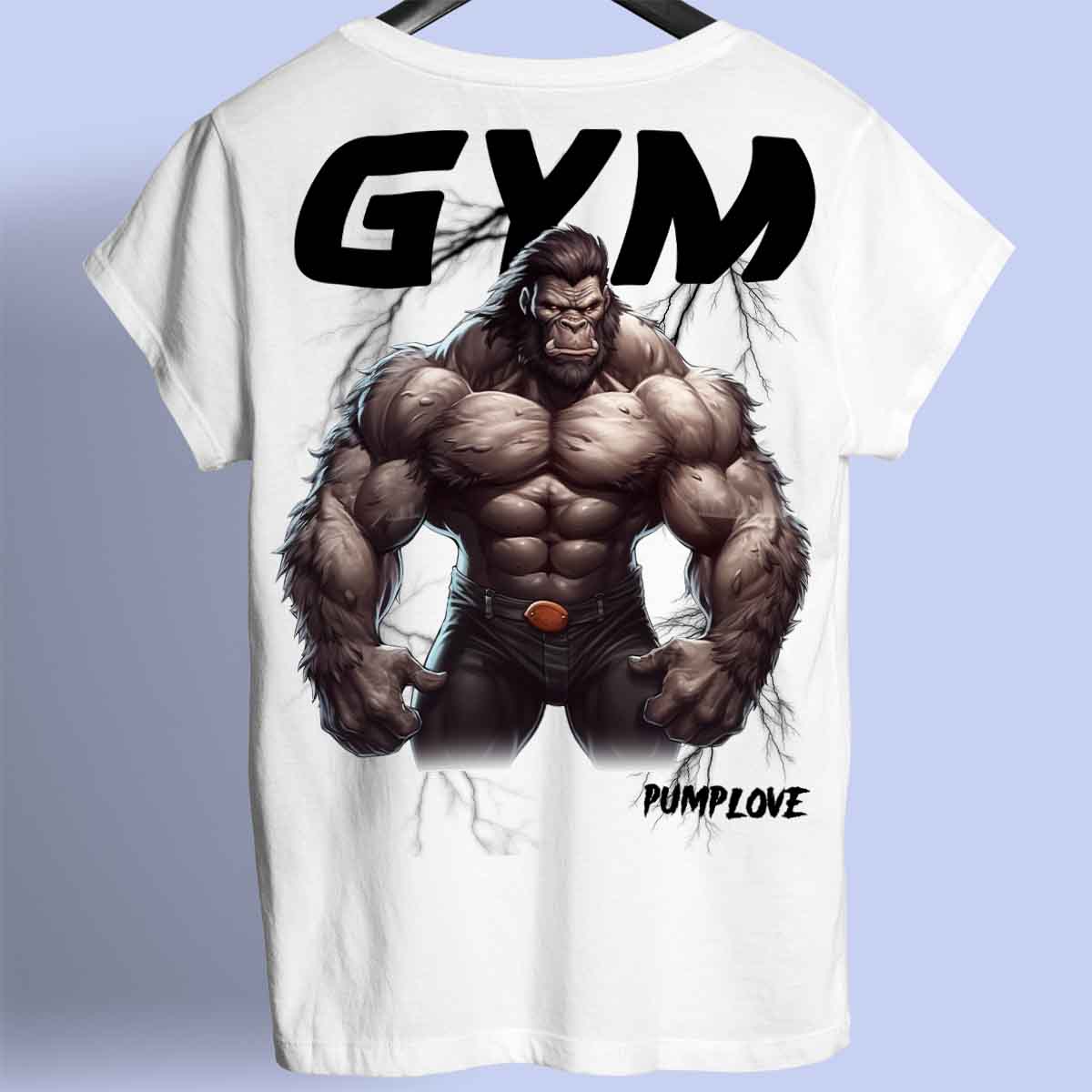 Gym Gorilla - Camiseta Premium Unisex Backprint