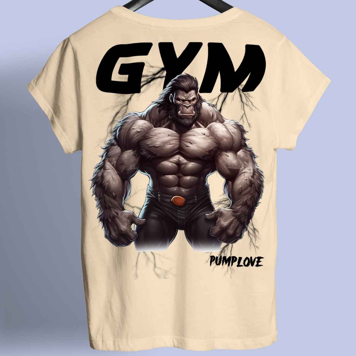 Gym Gorilla - Camiseta Premium Unisex Backprint