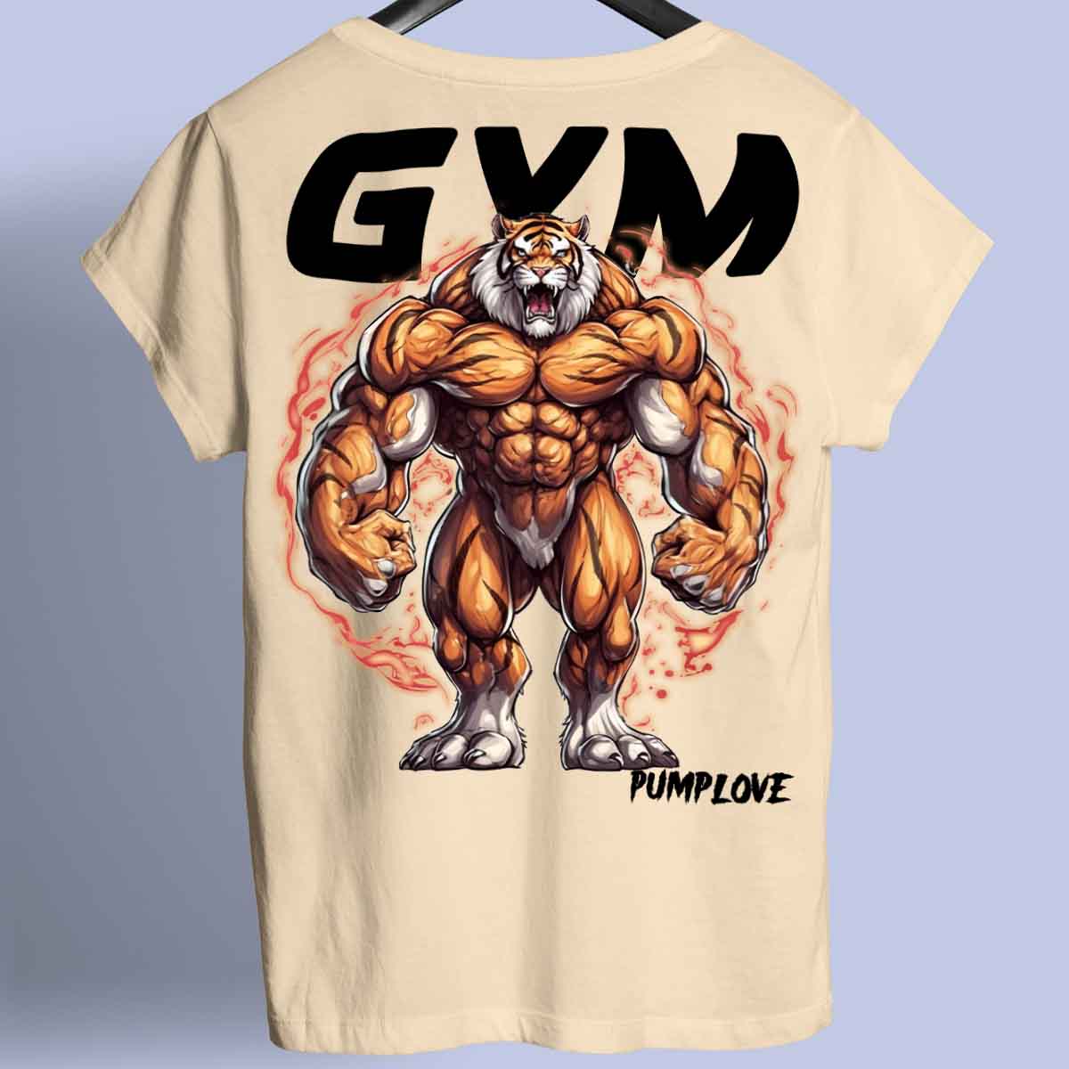 Gym Tiger - Premium Shirt Unisex Backprint