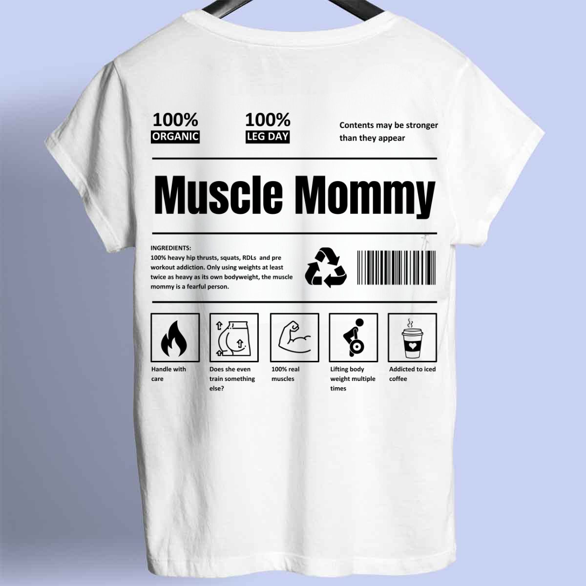 Muscle Mommy - Camisa Premium Unisex Backprint