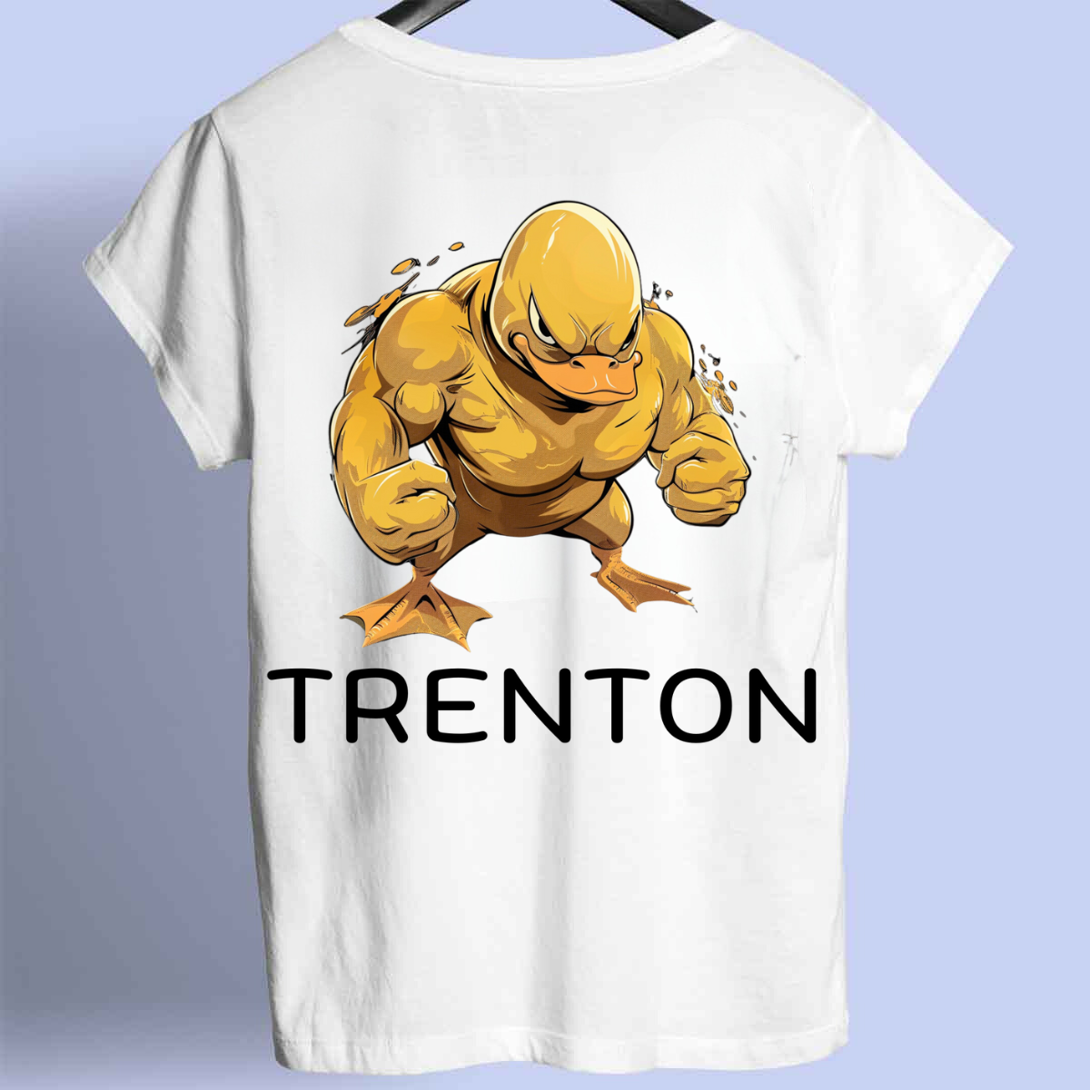 Trenton 1 - Camiseta premium unisex con estampado en la espalda