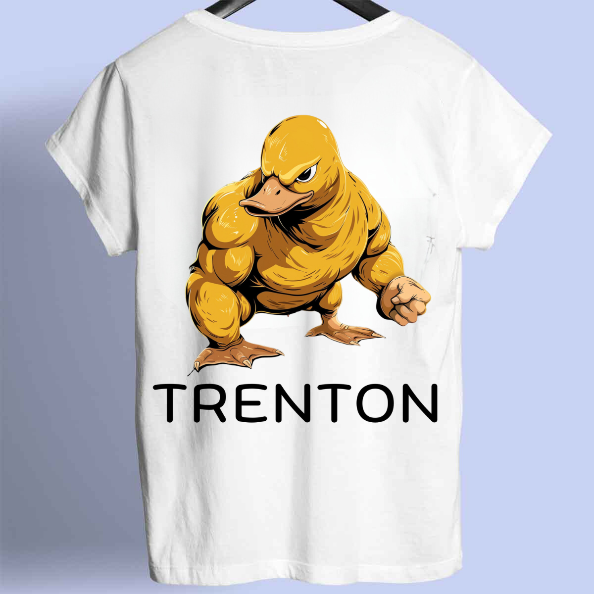 Trenton 2 - Camiseta premium unisex con estampado en la espalda