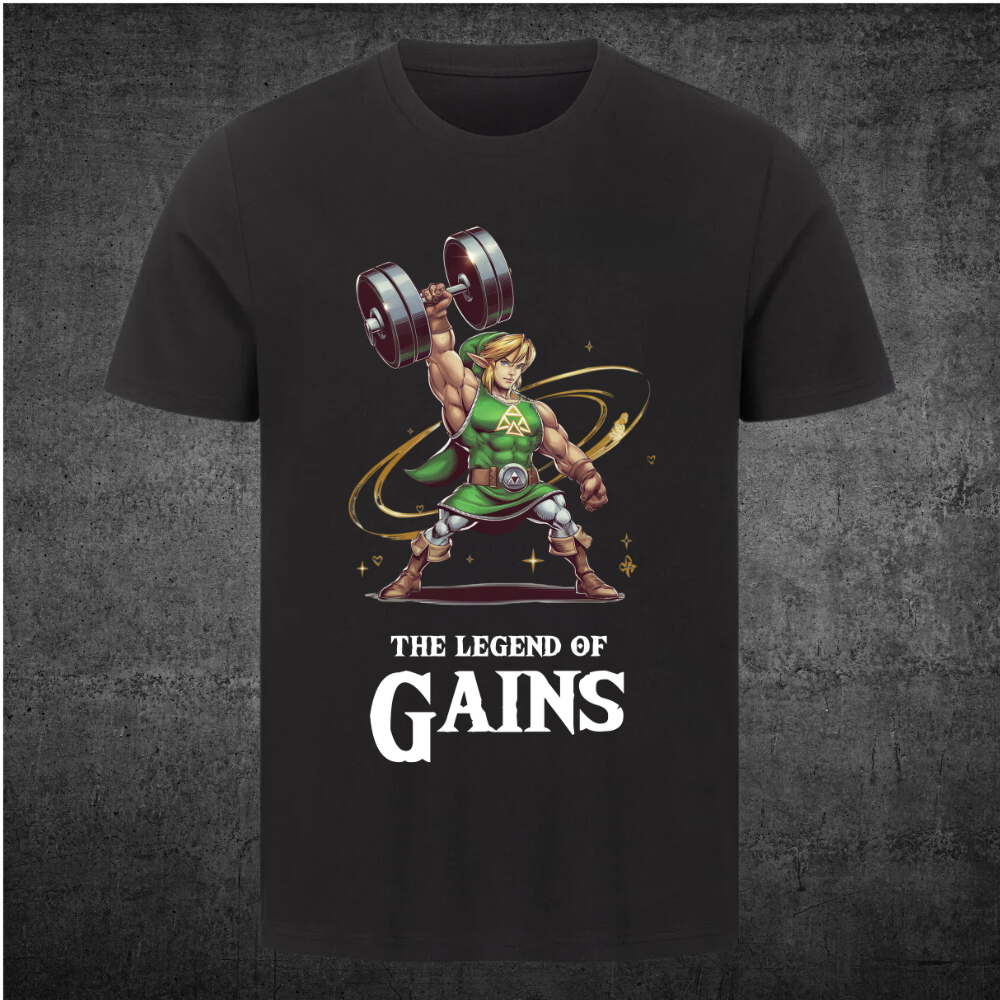 Legend Of Gainz - Camiseta Premium Estampado frontal unisex