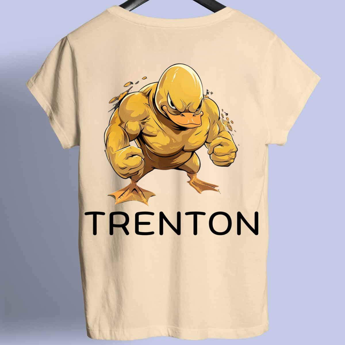 Trenton 1 - Camiseta premium unisex con estampado en la espalda