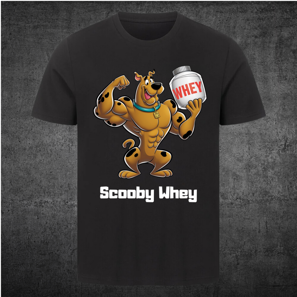 Scooby Whey - Camiseta Premium Unisex Estampado Frontal