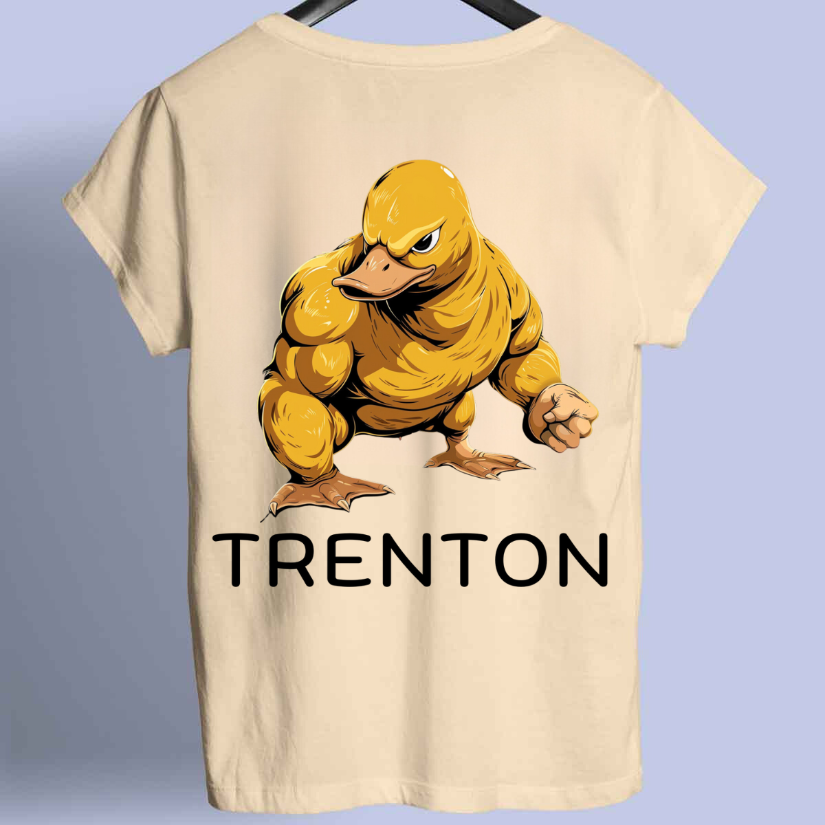 Trenton 2 - Camiseta premium unisex con estampado en la espalda