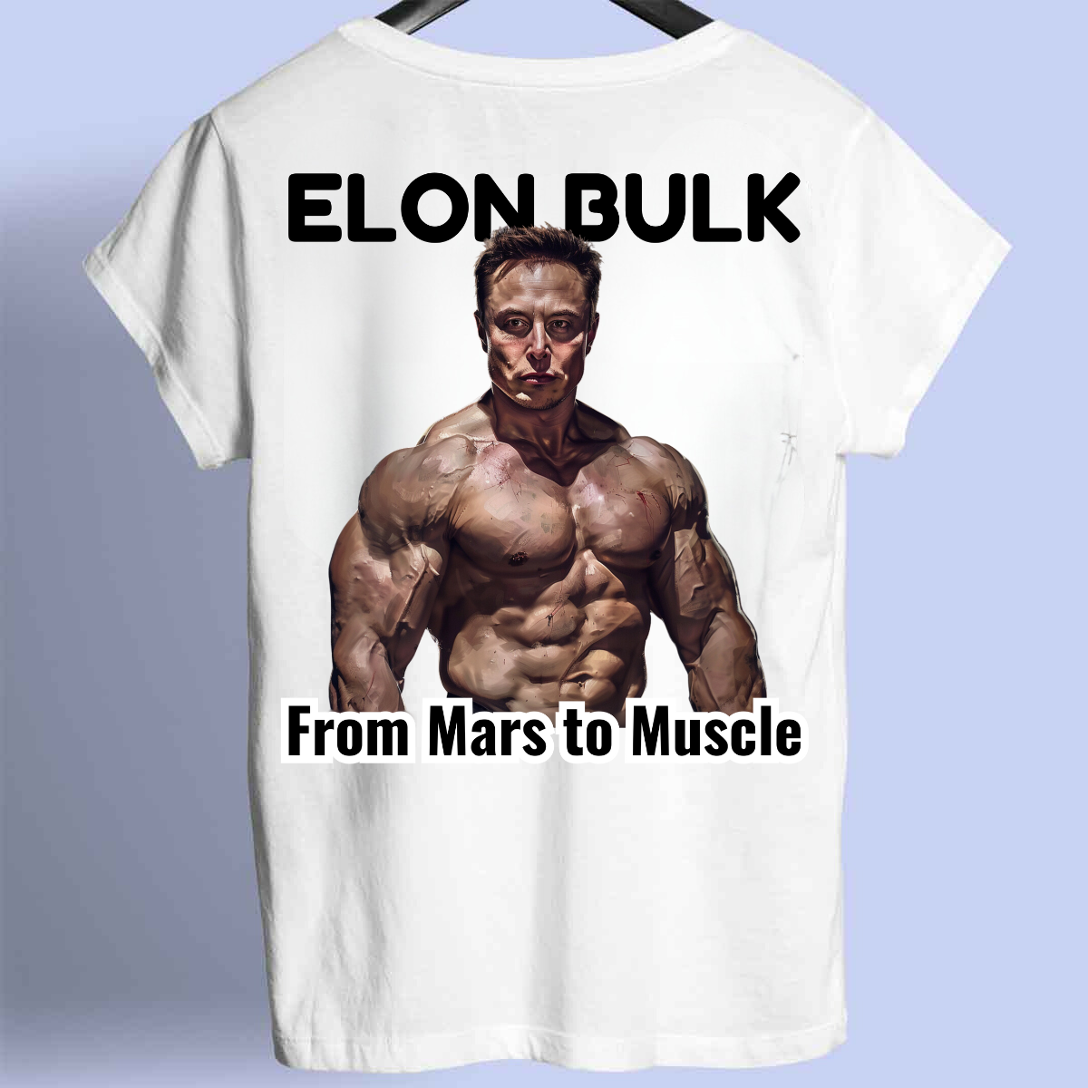 Elon Bulk - Camisa premium unisex con estampado en la espalda