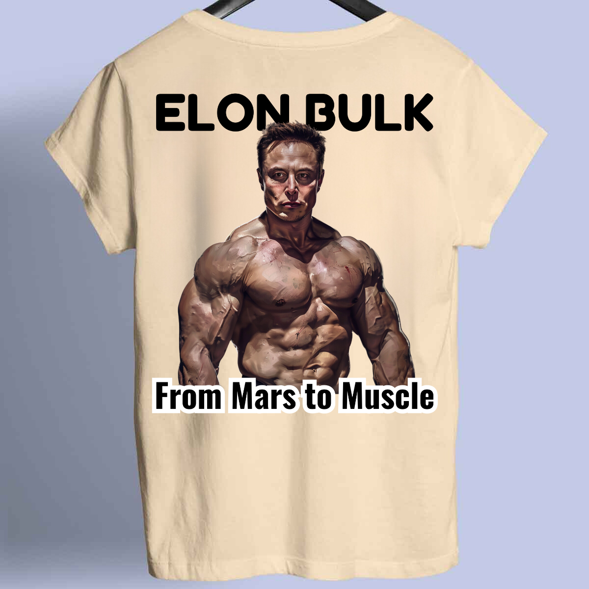 Elon Bulk - Camisa premium unisex con estampado en la espalda