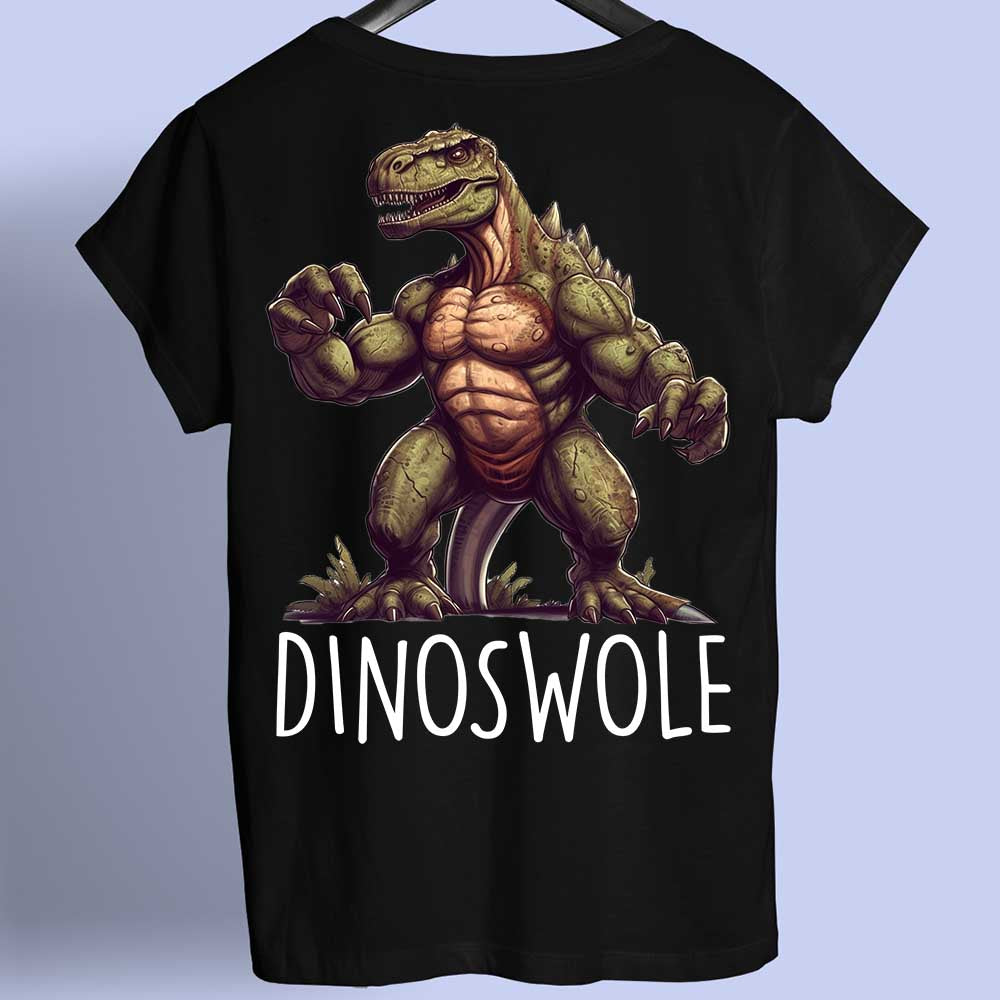 Dinoswole - Camiseta con estampado en la espalda