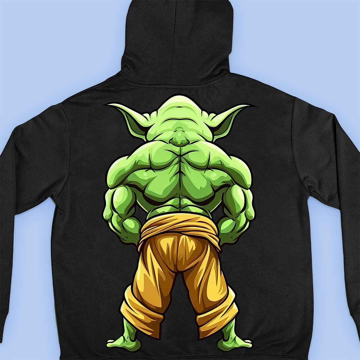 Yoda Back - Sudadera con capucha premium unisex Backprint