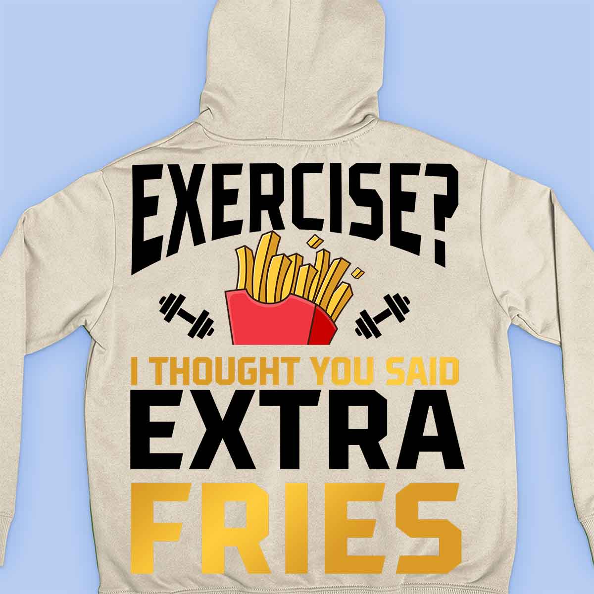 Exercise - Premium Hoodie Unisex Backprint