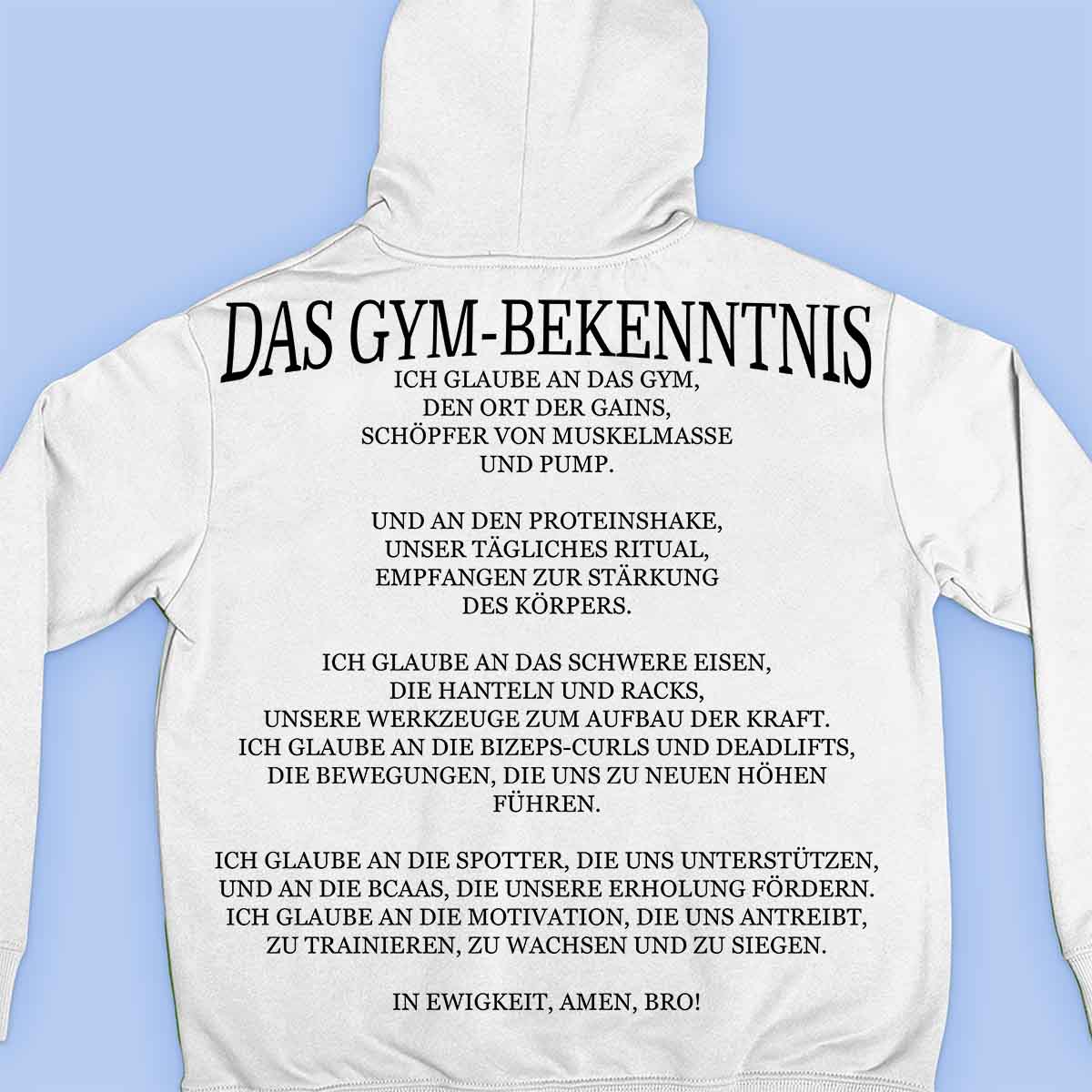 The Gym Confession - Premium Hoodie Unisex Backprint