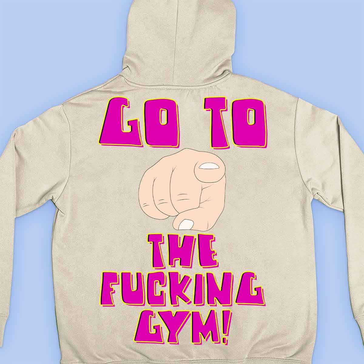 Go Gym - Premium Hoodie Unisex Backprint