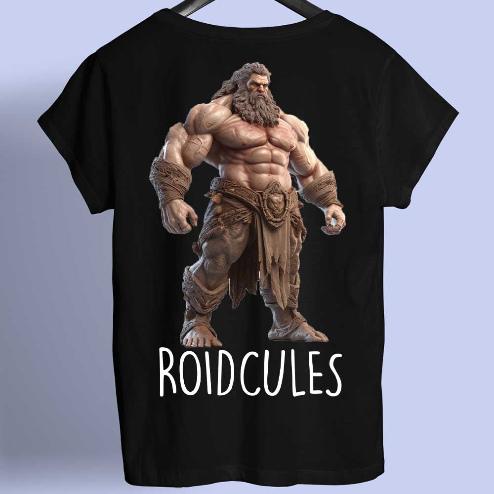 Roidcules - Camiseta con estampado en la espalda