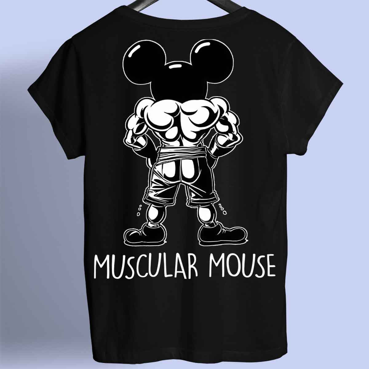 Muscular Mouse - Camiseta Premium Unisex Backprint