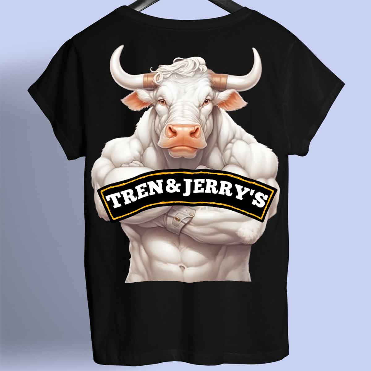 Tren&Jerry's - Camiseta Premium Unisex Estampado Trasero