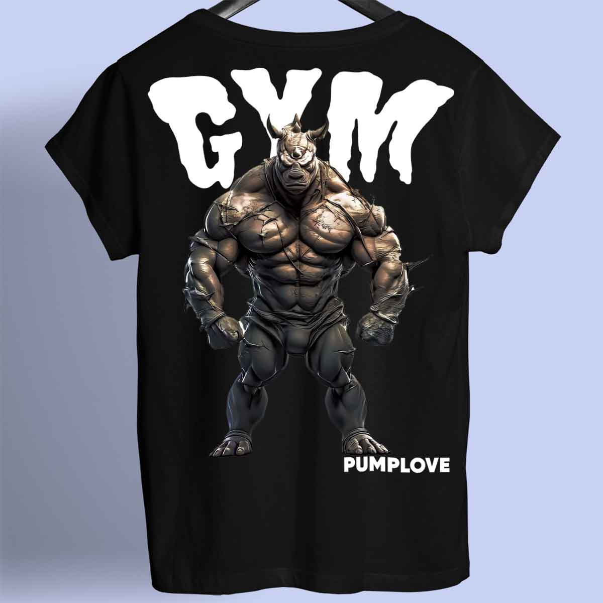 Gym Rhino - Camiseta Premium Unisex Backprint