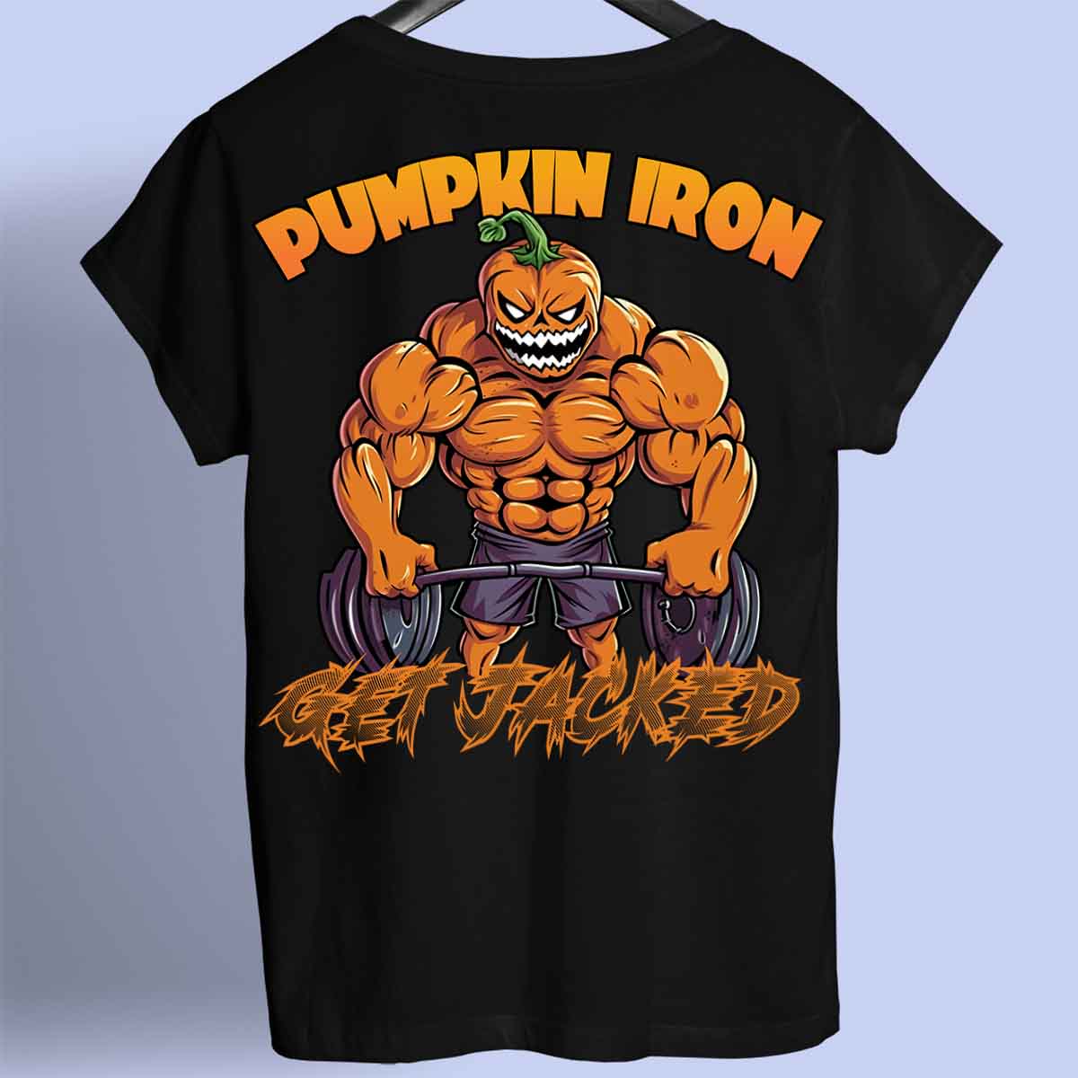 Pumpkin Iron - Camiseta Premium Unisex Backprint