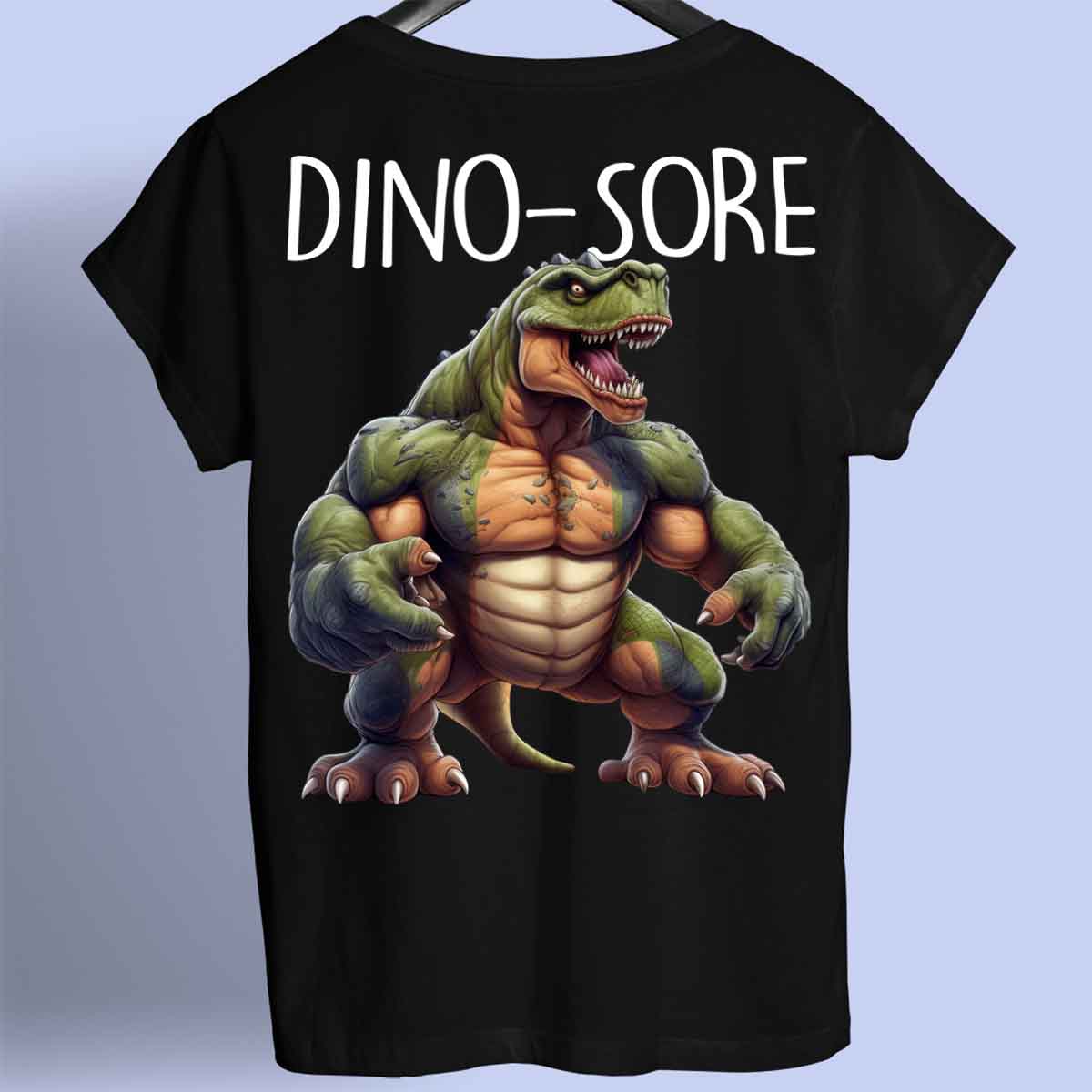 Dino-Sore - Camiseta Premium Unisex Backprint