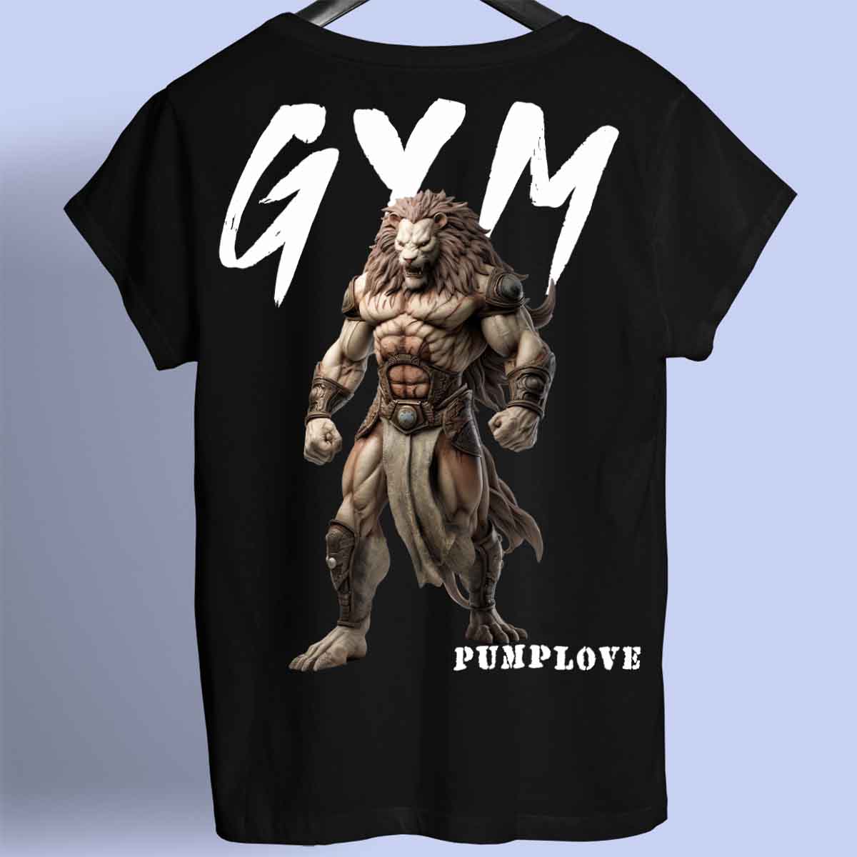 Gym Lion - Camiseta Premium Unisex Backprint