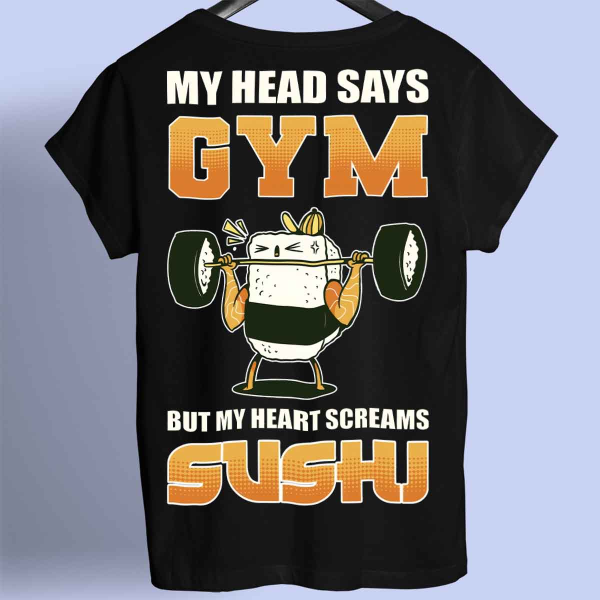 Sushi - Camiseta Premium Unisex Backprint