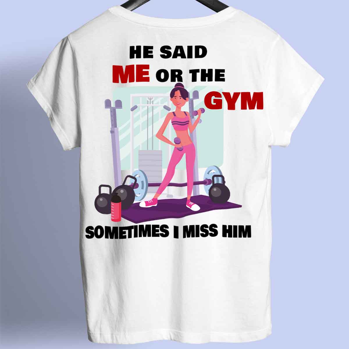 Me or Gym - Camiseta Premium Unisex Backprint