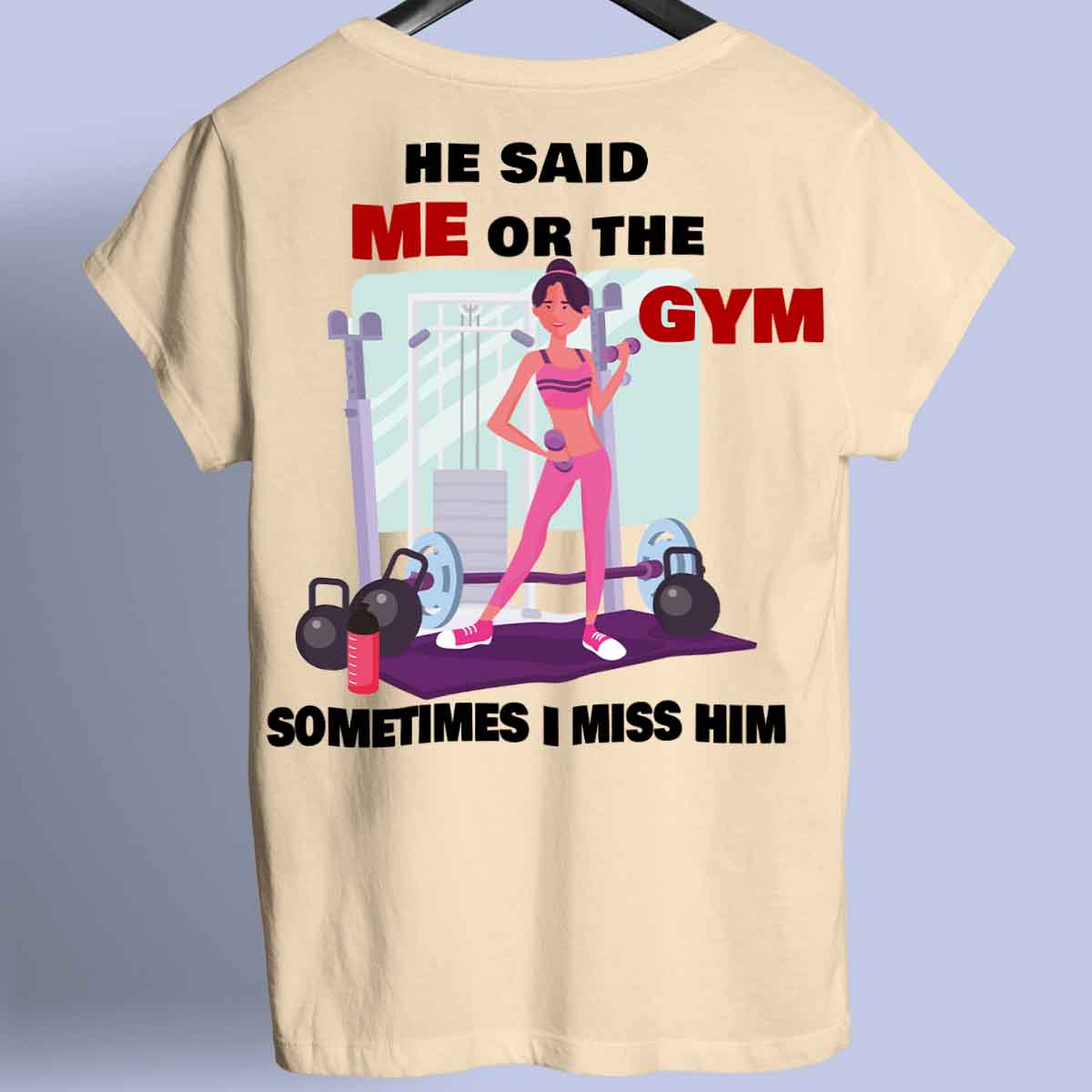 Me or Gym - Camiseta Premium Unisex Backprint