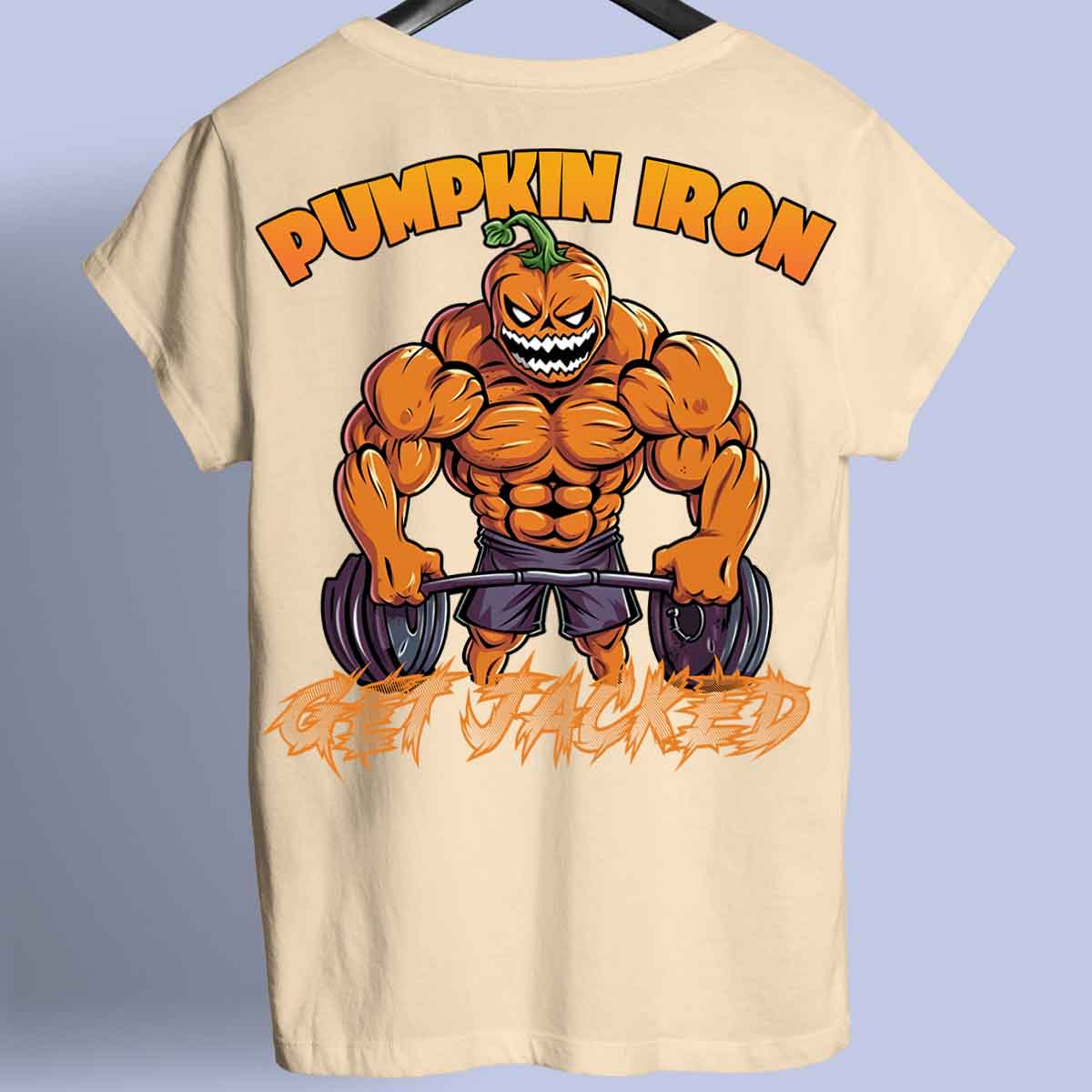 Pumpkin Iron - Camiseta Premium Unisex Backprint