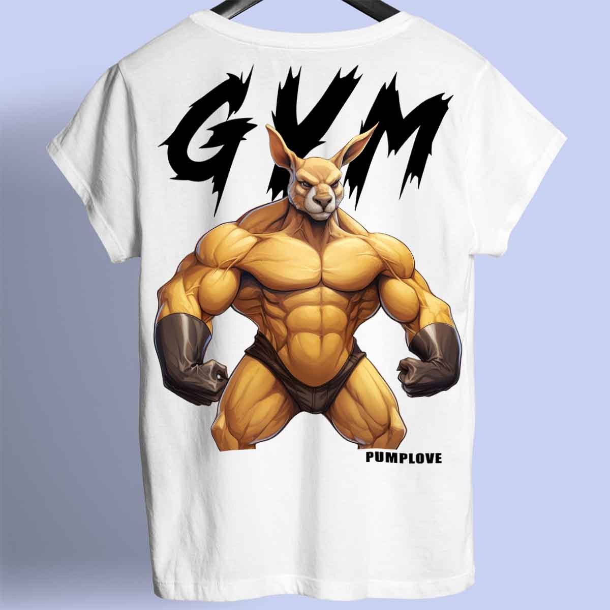 Gym Kangaroo - Camiseta Premium Unisex Backprint