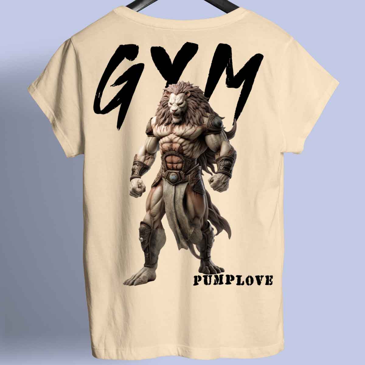 Gym Lion - Premium Shirt Unisex Backprint