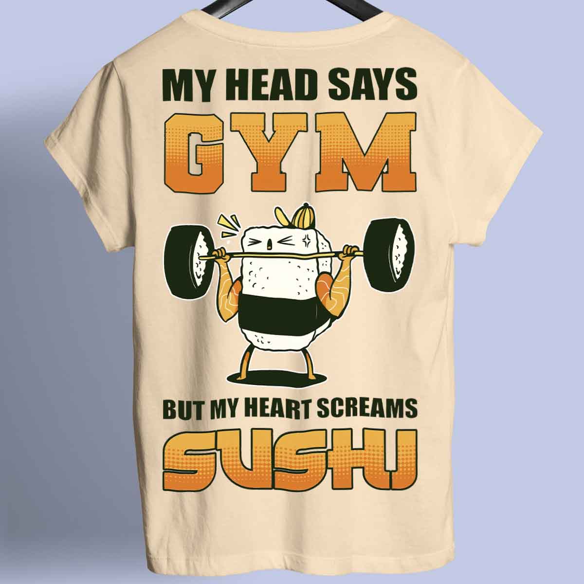 Sushi - Camiseta Premium Unisex Backprint