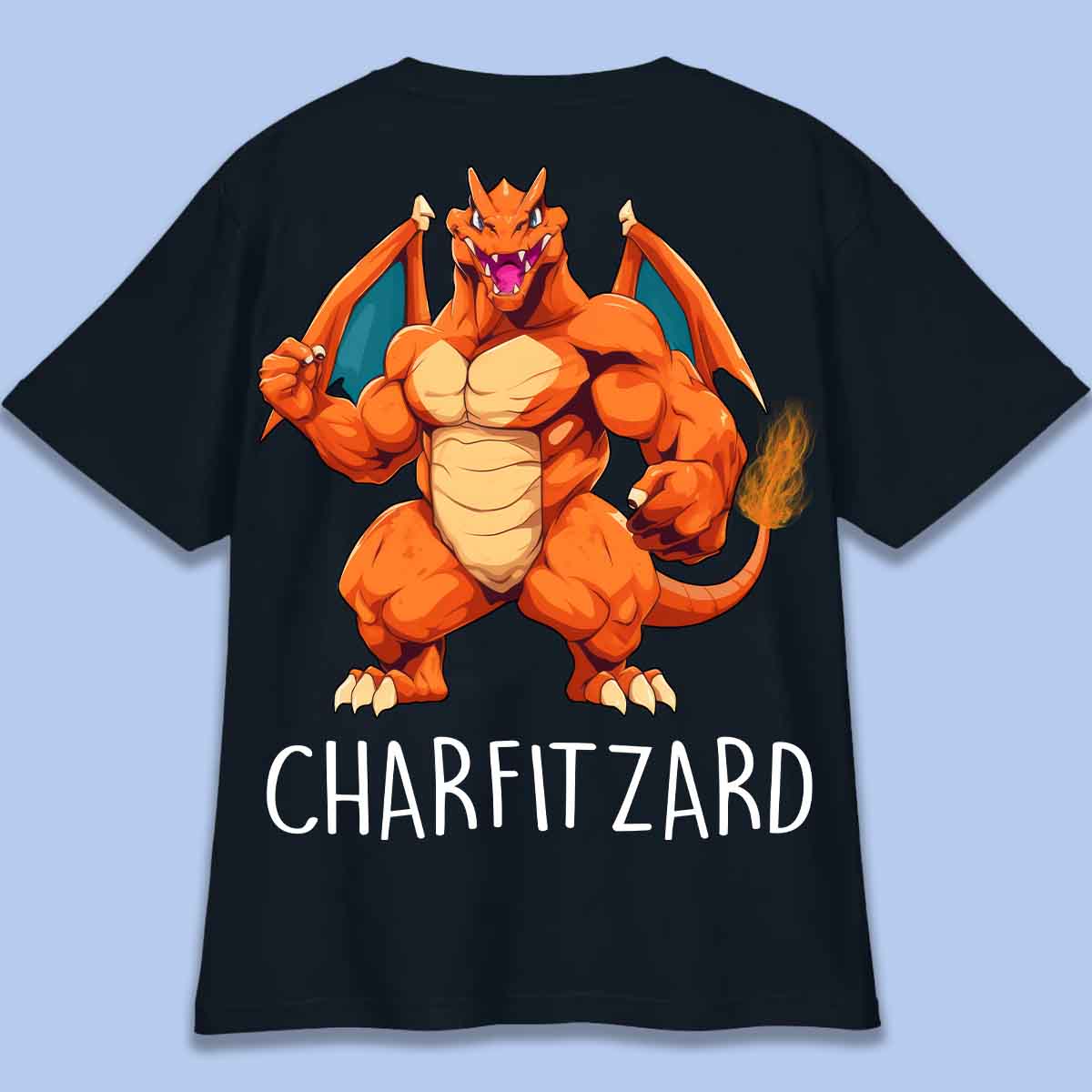 Charfitzard - Camiseta Oversize Unisex Backprint