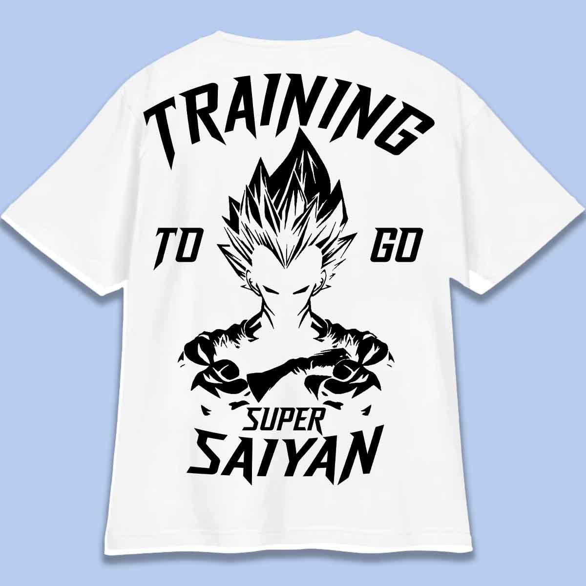 Saiyan - Camiseta Oversize Unisex Backprint