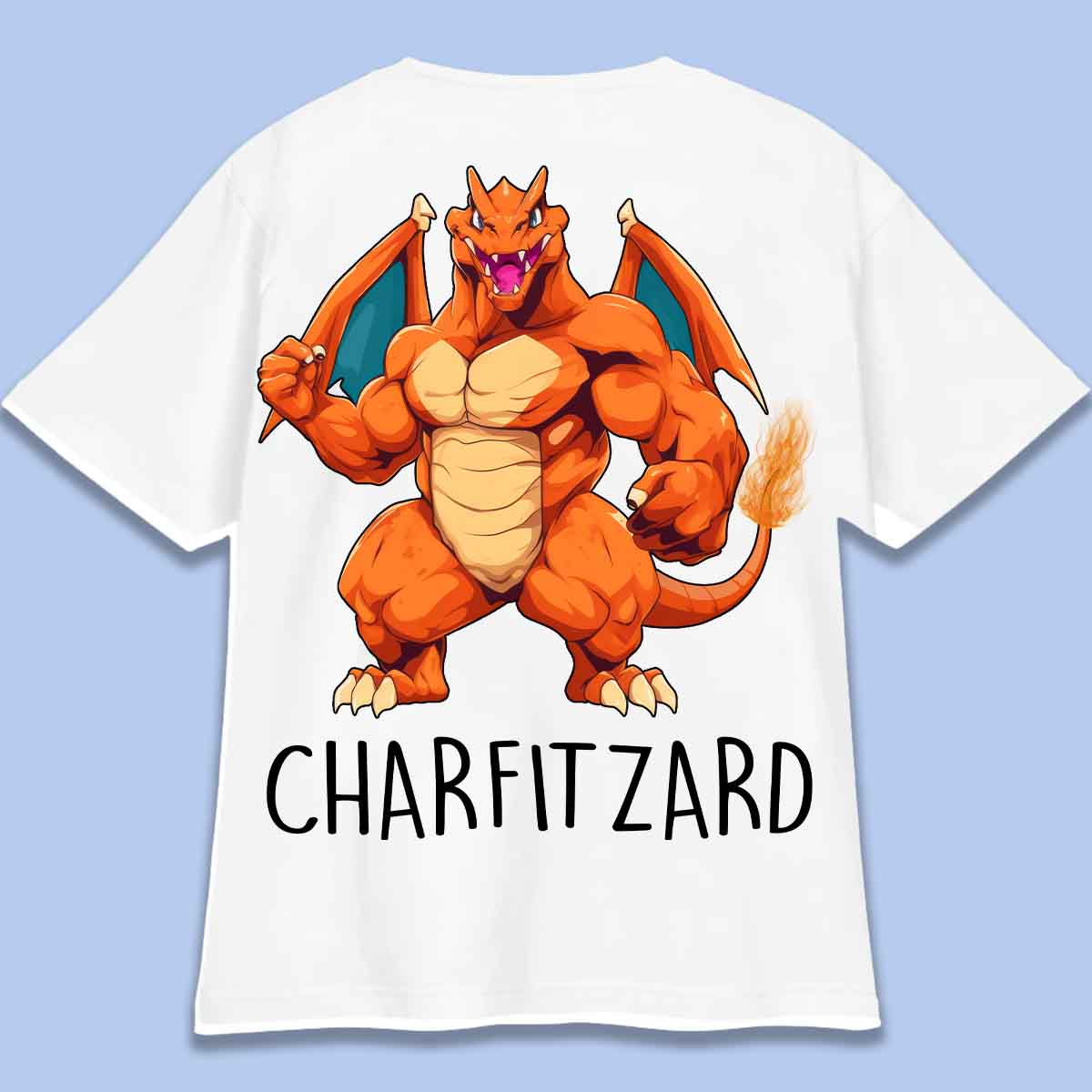 Charfitzard - T-Shirt Oversize Unisex Backprint