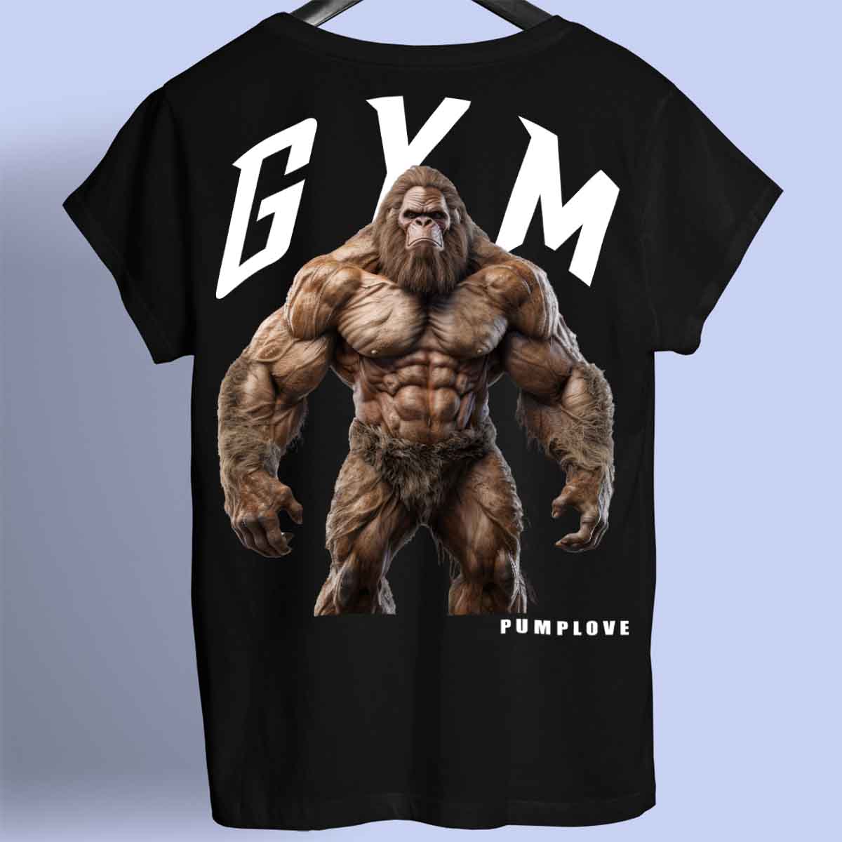 Gym Bigfoot - Camiseta Premium Unisex Backprint