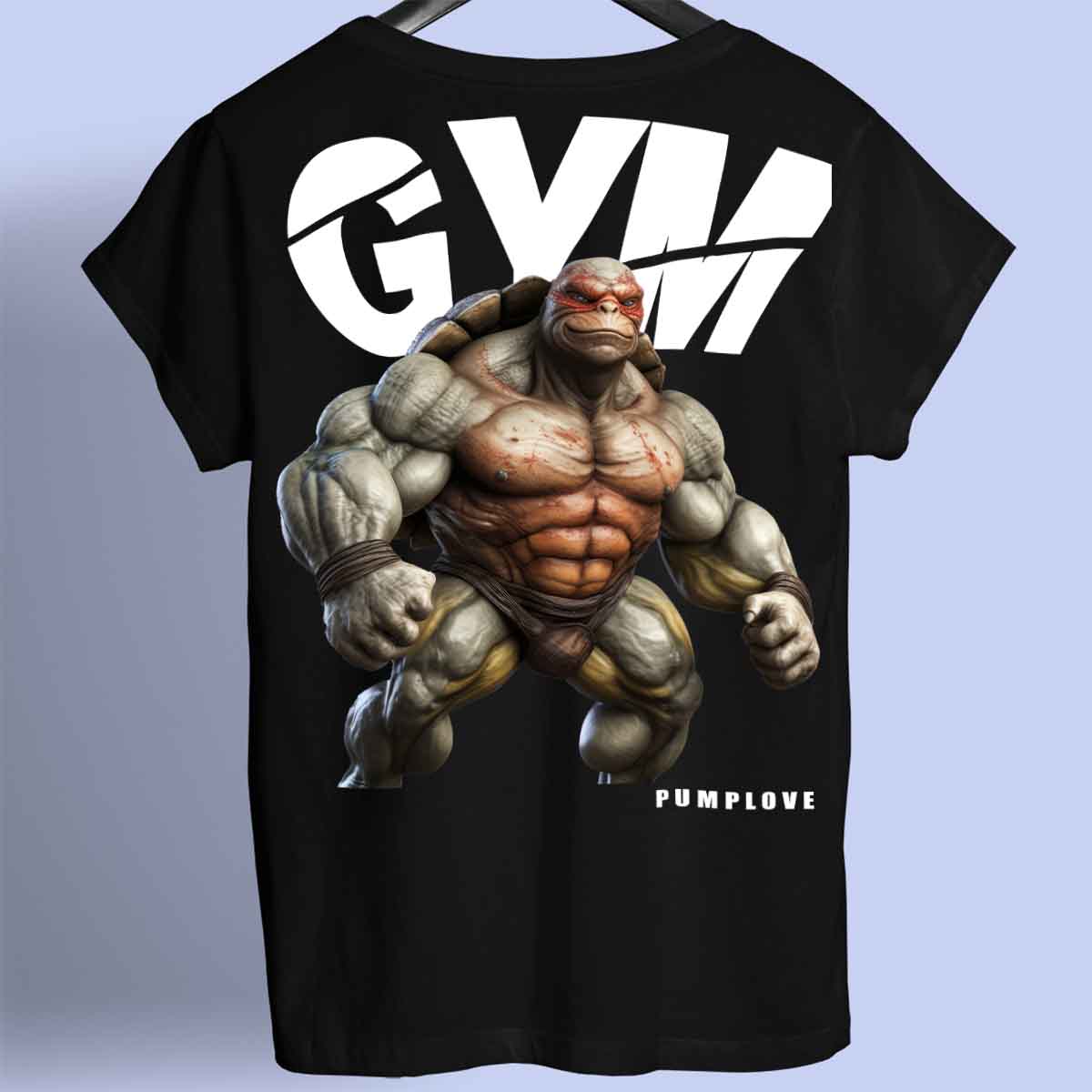 Gym Turtle - Camiseta Premium Unisex Backprint