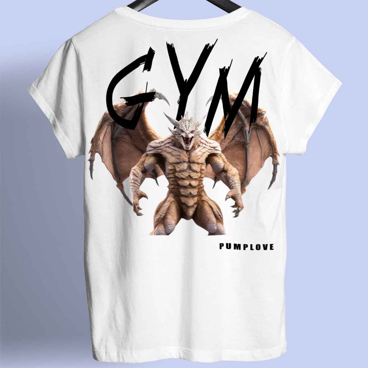 Gym Dragon - Premium T-Shirt Unisex Backprint