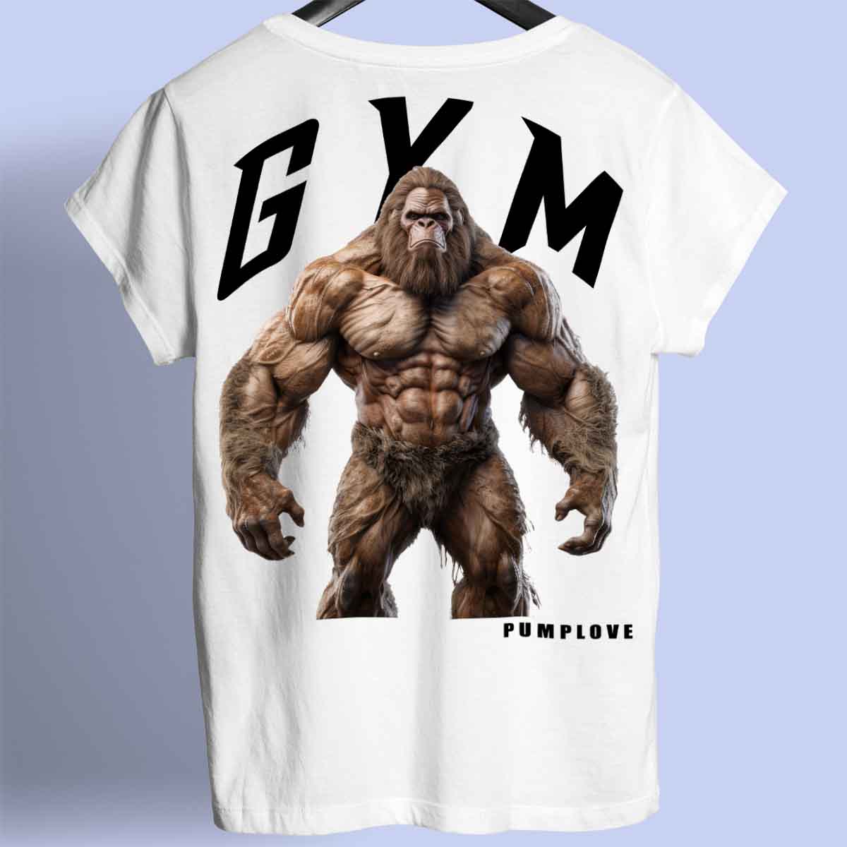 Gym Bigfoot - Camiseta Premium Unisex Backprint