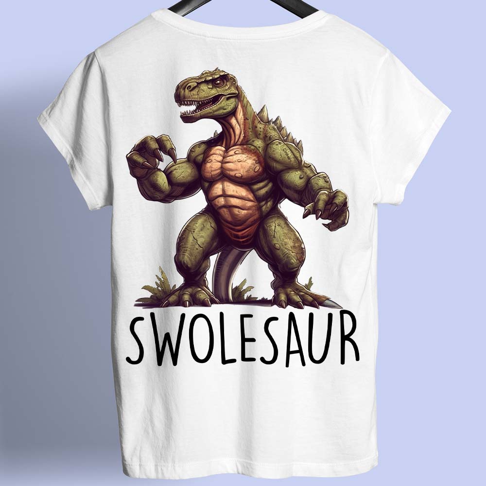 Swolesaur - Camiseta con estampado en la espalda