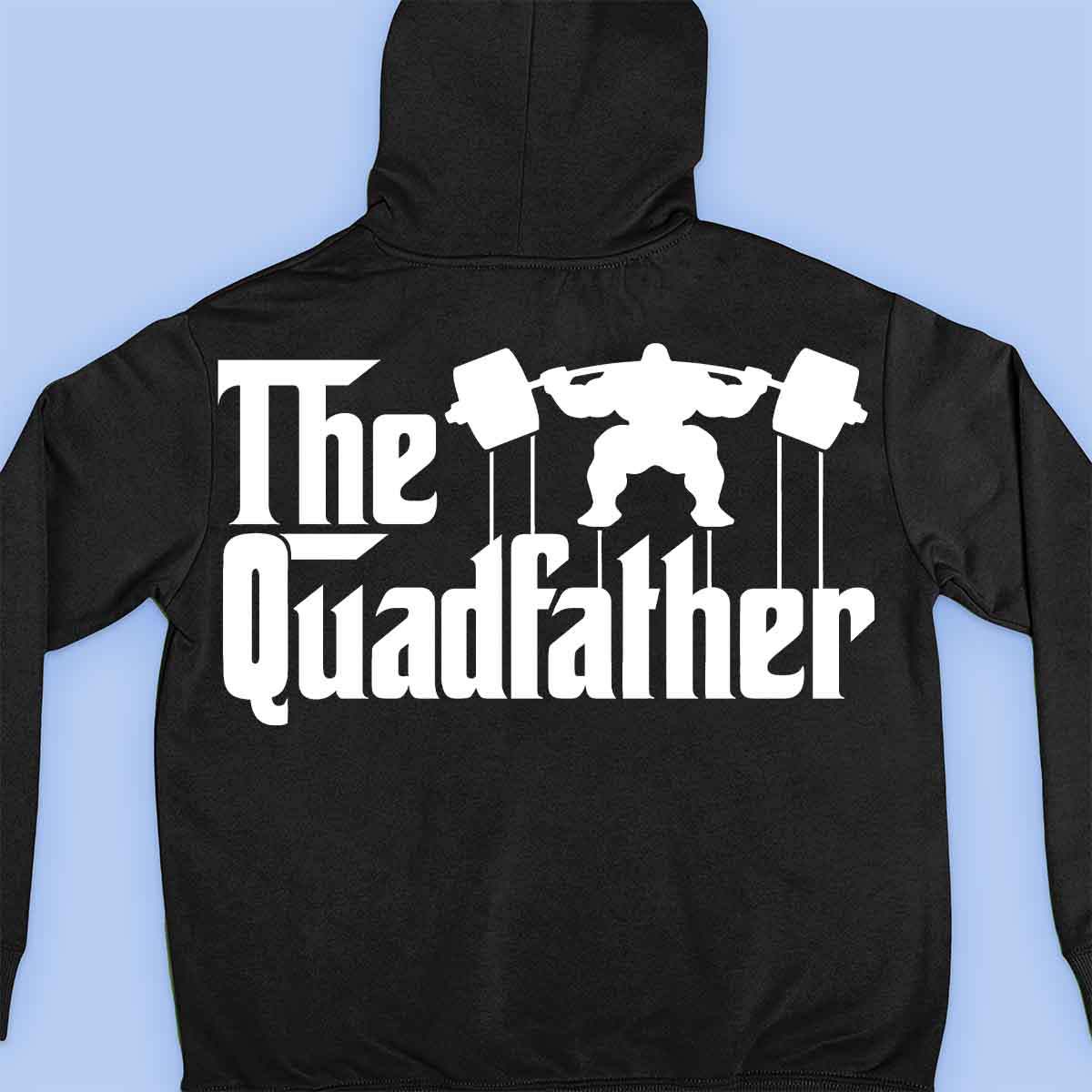 The Quadfather - Sudadera con capucha premium unisex con estampado trasero