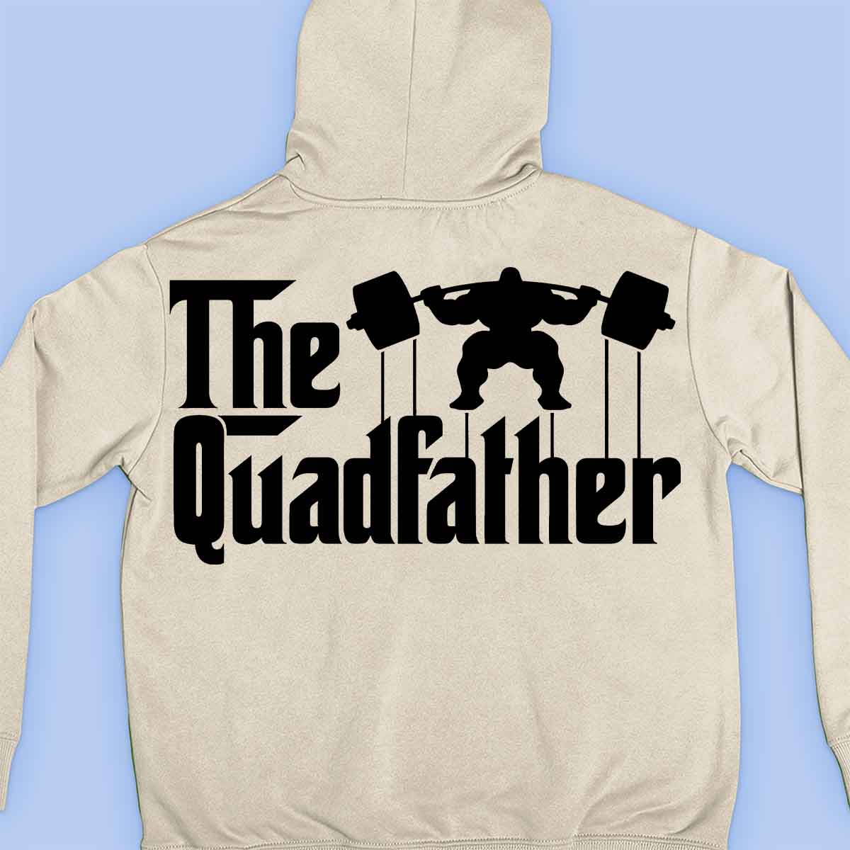 The Quadfather - Sudadera con capucha premium unisex con estampado trasero